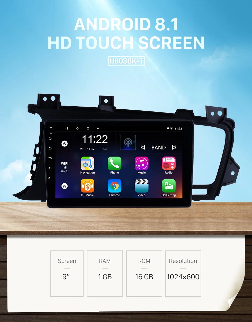 Best Seicane Android 8.1/9.0 For 2011-2014 Kia k5 Left Hand Drive 9 inch Car GPS Navigation Radio Player with Steering Wheel Control 0