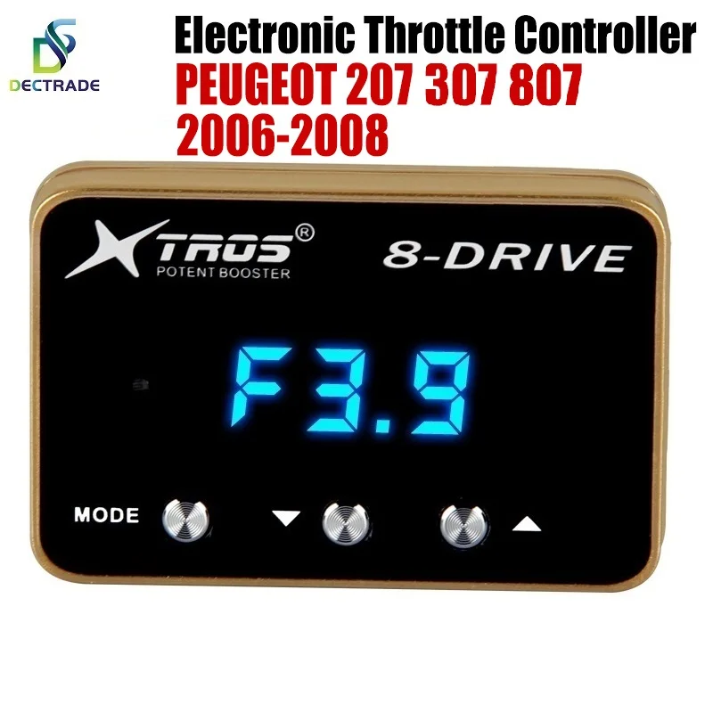 Dectrade Car Electronic Throttle Controller Racing Accelerator Potent Booster For Peugeot 207 307 807 2006-2008 Tuning Parts
