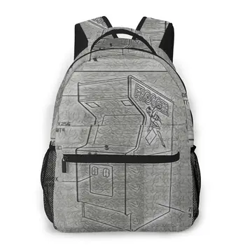 

Frogger Arcade 8 Bit , Retro Frogger 80s Arcade, 80s Video Games, Best Arcade Shirts Print Large capacityDaily School Pacman Bag