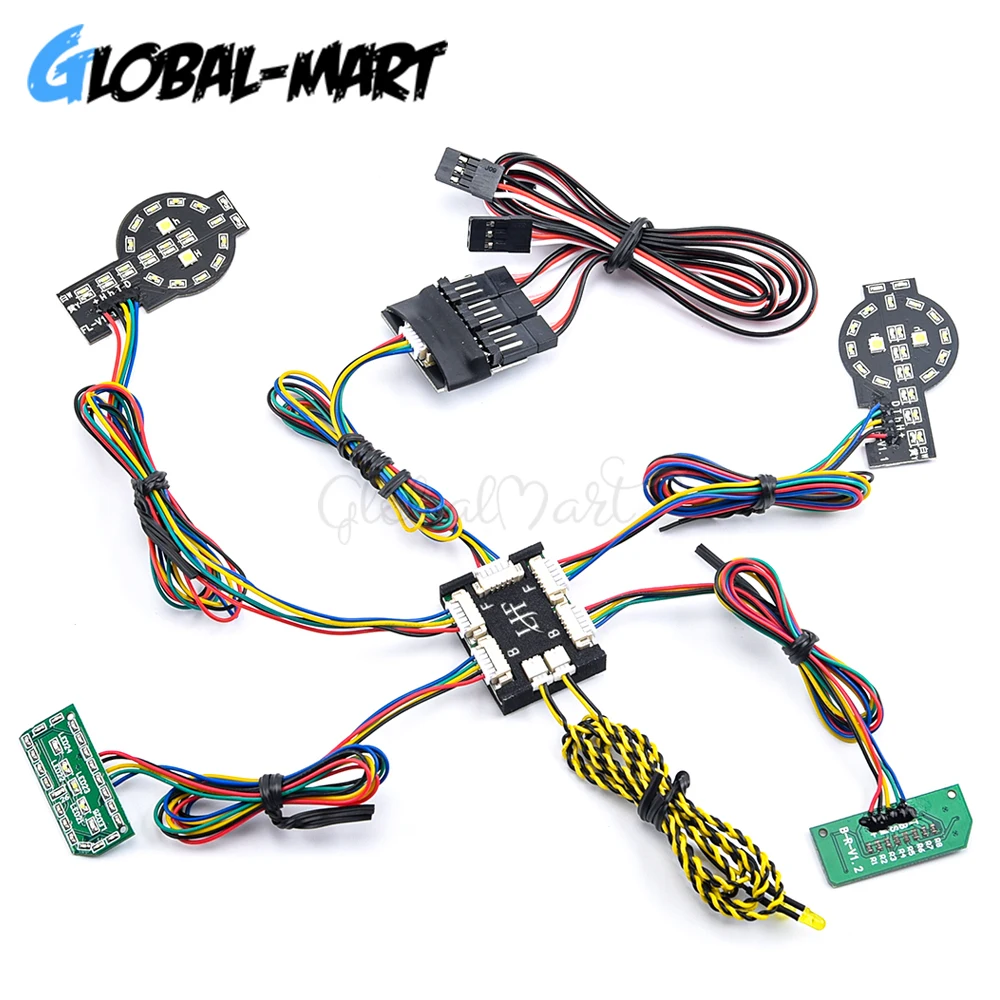 NEW LED Light System Front & Rear Lamp Group for 1/10 1:10 RC Car Traxxas TRX4 Ford Bronco Front and Back Headlights L339