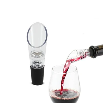

3Pcs Clear Wine Pourer Bar Tools Red Wine Pourers Spout Bottle Stopper Quality Decanters Pourer Aerating Wine Accessories