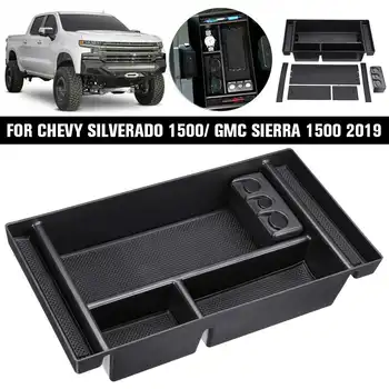 

1Pcs Car Center Console Organizer Tray Storage Box Stylish Car Center Console Tray For Chevy Silverado/GMC Sierra 1500 2019