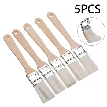 

Mayitr 5pcs 1'' Car Body Scratch Seam Sealer Paint Nylon Soft Bristle Brush Cleaning Tools Set