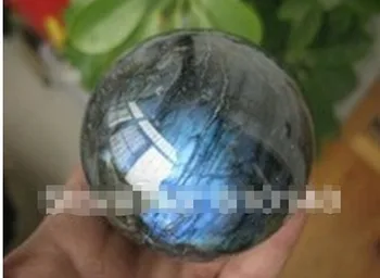 

326 Natural labradorite Quartz Ball 2.67 Inch Crystal Sphere Orb Healing