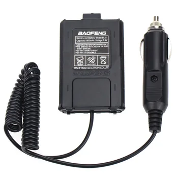 

UV-5R Walkie Talkie Battery Eliminator 12V Car Charger Adapter for Baofeng BF-UV5R/5RE/5RA Two Way Radio