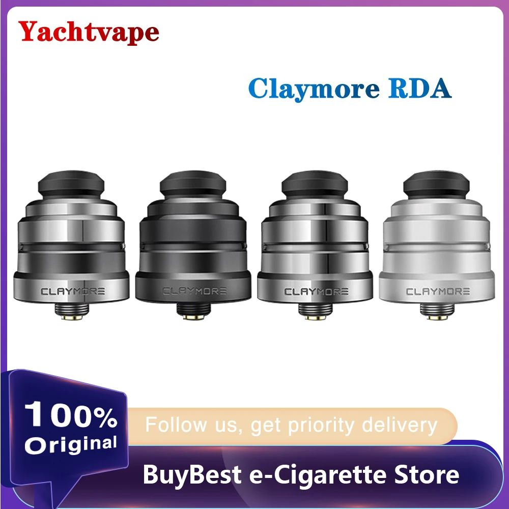 Новинка атомайзер для вейпа Yachtvape Claymore RDA с двойным регулируемым верхним потоком