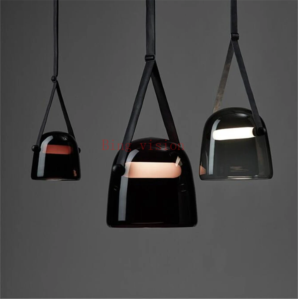 

Modern Glass Pendant Lights Led Belt Hanging Lamp for Living Room Bedroom Kitchen Fixtures Suspension Luminaire Home Decor