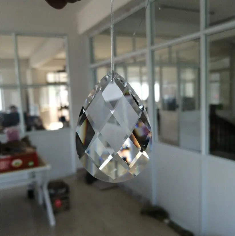 80mm Glass Art Crystal Prism Pendant 