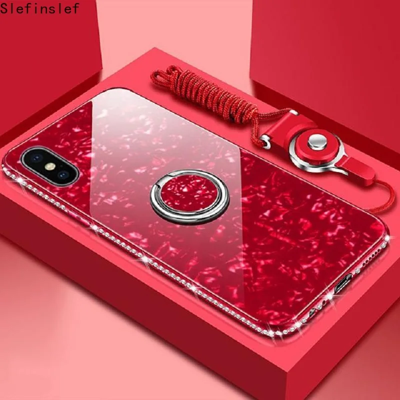 Чехол для iphone X XR XS 11 pro Max с кольцом-подставкой 8 7 6 6s Plus | Мобильные телефоны и
