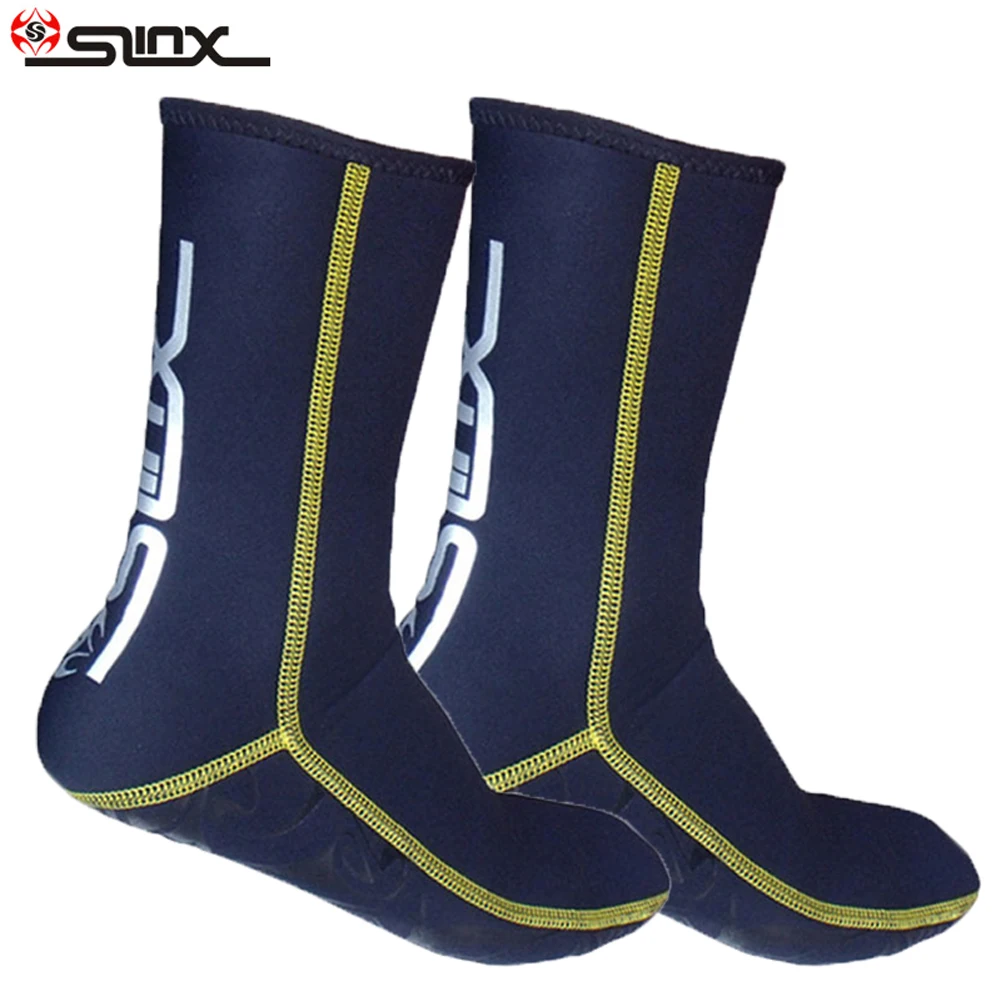 SLINX Diving Socks 3mm Nylon Snorkel Nonslip Flippers Socks Swimming