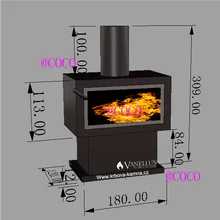 Воздуха до двери, надувной дымоход рекламы, пользовательские гигантские дымоход модель украшения для продвижения