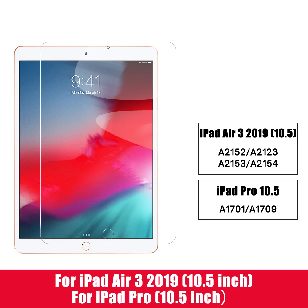 For 2019 iPad 10.2 2020 iPad Pro 11 Air 3 10.5 Screen Protector Tempered Glass For 9.7 iPad 2 3 4 5 6 7th Gen 7.9 Mini 2 3 4 5 samsung tablet charger Tablet Accessories