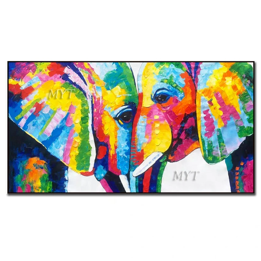 A1 - A5 SIZES ABSTRACT COLOURFUL ELEPHANT GLOSSY WALL ART POSTER PRINT