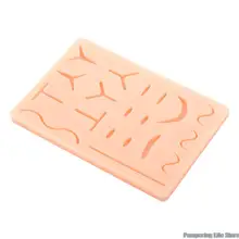 

1 Pc Silicone Suture Pad Wound Silicone Suture Pad Human Traumatic Skin Model Suturing Training Model Health Care