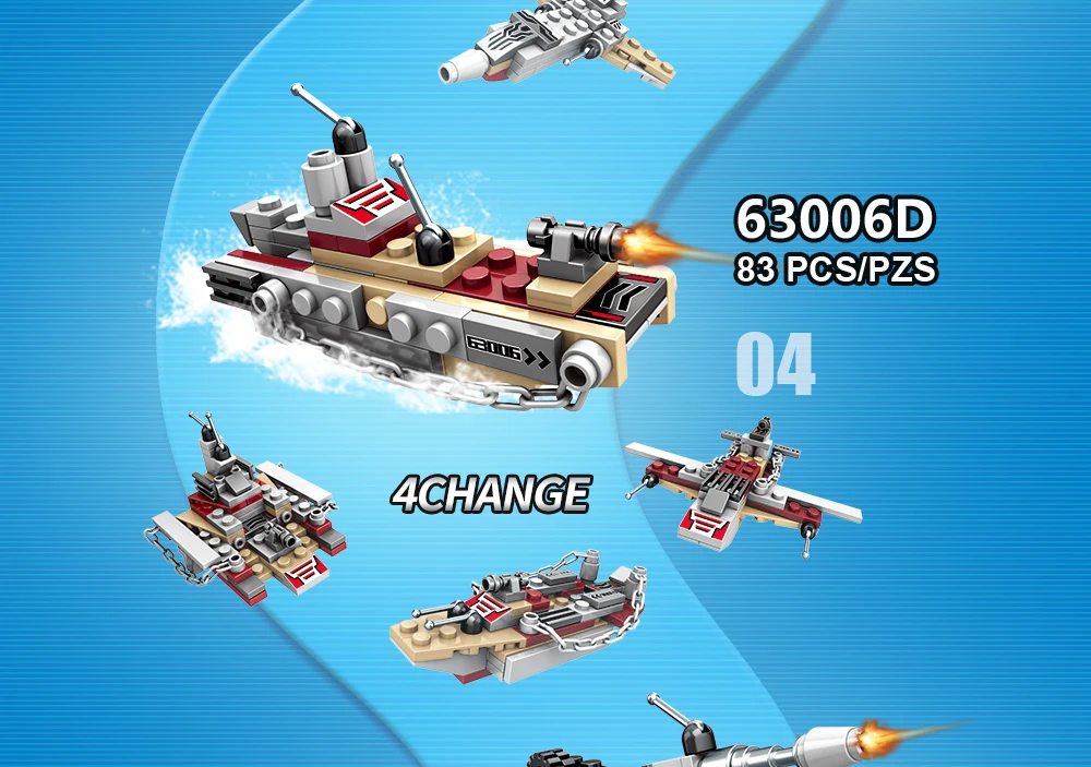 1000pcs ww2 warship building blocks toys model legoINGlys warship battleship