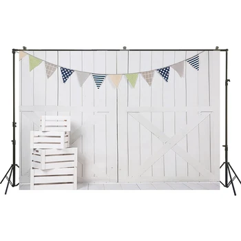 

HUAYI Photography Backdrops Old Barn Doors Newborn Studio Portraits Photobooth Background Brick Wall Photo Backdrop W-7645