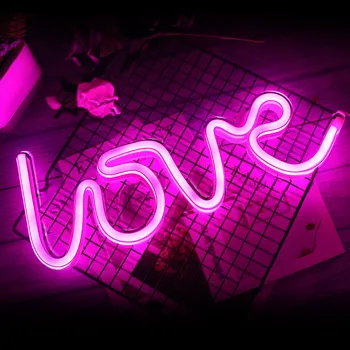 Creative led neon light sign love 