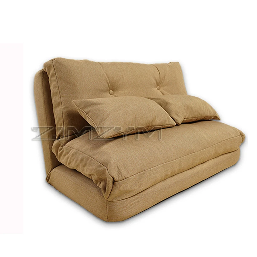 Creative tatami cotton linen fabric folding sofa fashion lazy sofa personality sofa bed