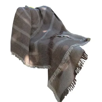 

Scarves 2019 Autumn and Winter Nordic Style Geometric Scarf Wool Cashmere Shawl