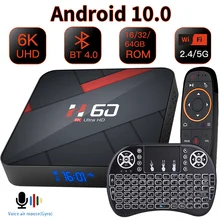 

HONGTOP Android 10.0 TV BOX 4GB 64GB 6K Voice Assistant 1080P Video TV receiver Wifi 2.4G&5G Bluetooth Smart TV Box Set top Box