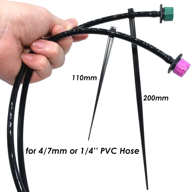 Sprycle 50-1000Pcs Kerti Csepp Öntözés 1/4 "Tartóelemes Tét Rögzített Szárak Tartó 11 Cm 20 Illeszkedés 4/7 Mm-Es Tömlőcső Beillesztési Talaj - Image 2