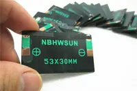 10 pièces/lot 5V 30mA 53X30mm Micro Mini panneau de cellules solaires de petite puissance pour jouet de bricolage, batterie 3.6V cellules solaires lumière solaire commerce chaud 5