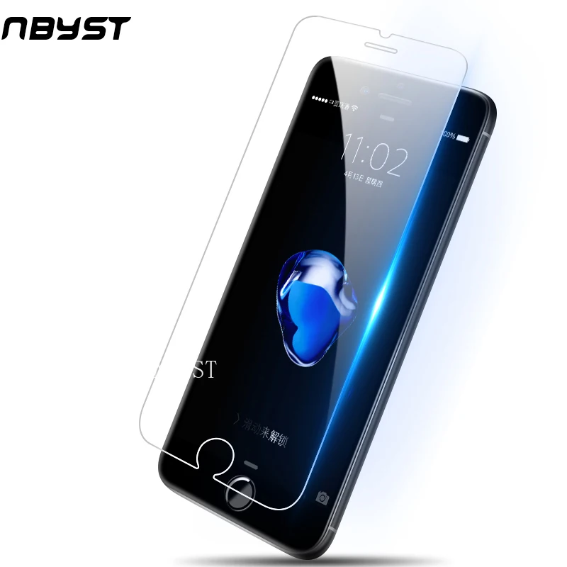 

NBYST Protective Tempered Glass for Iphone4 4S 7 6S 8 6 Plus 5 C S Se XS Max XR X Screen Protector Glass on Film Protection