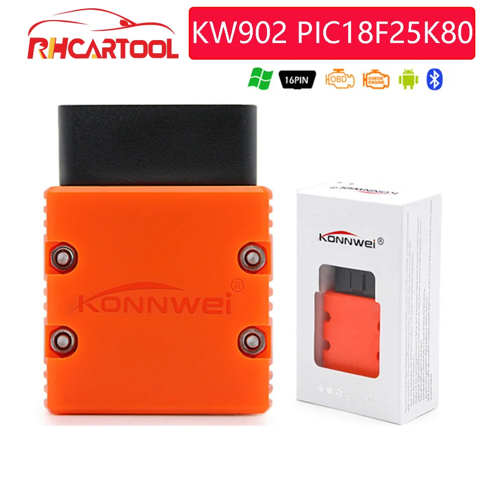 Диагностический инструмент KW902 mini ELM327 Bluetooth OBD II автомобильный диагностический Elm