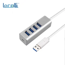 Высокая эффективность концентратор сплиттер USB3.0 концентратор Алюминиевый сплав корпус usb-хаб 4 порта эффективный сплиттер один для четырех внешних жестких дисков