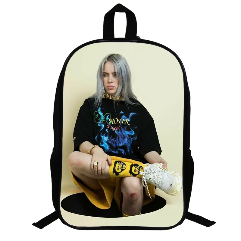 14,5 дюймов Billie Eilish школьные сумки для подростков, рюкзак в стиле хип-хоп для мальчиков и девочек, рюкзак для ноутбука, рюкзак для путешествий, рюкзак, подарок для фанатов - Цвет: 9