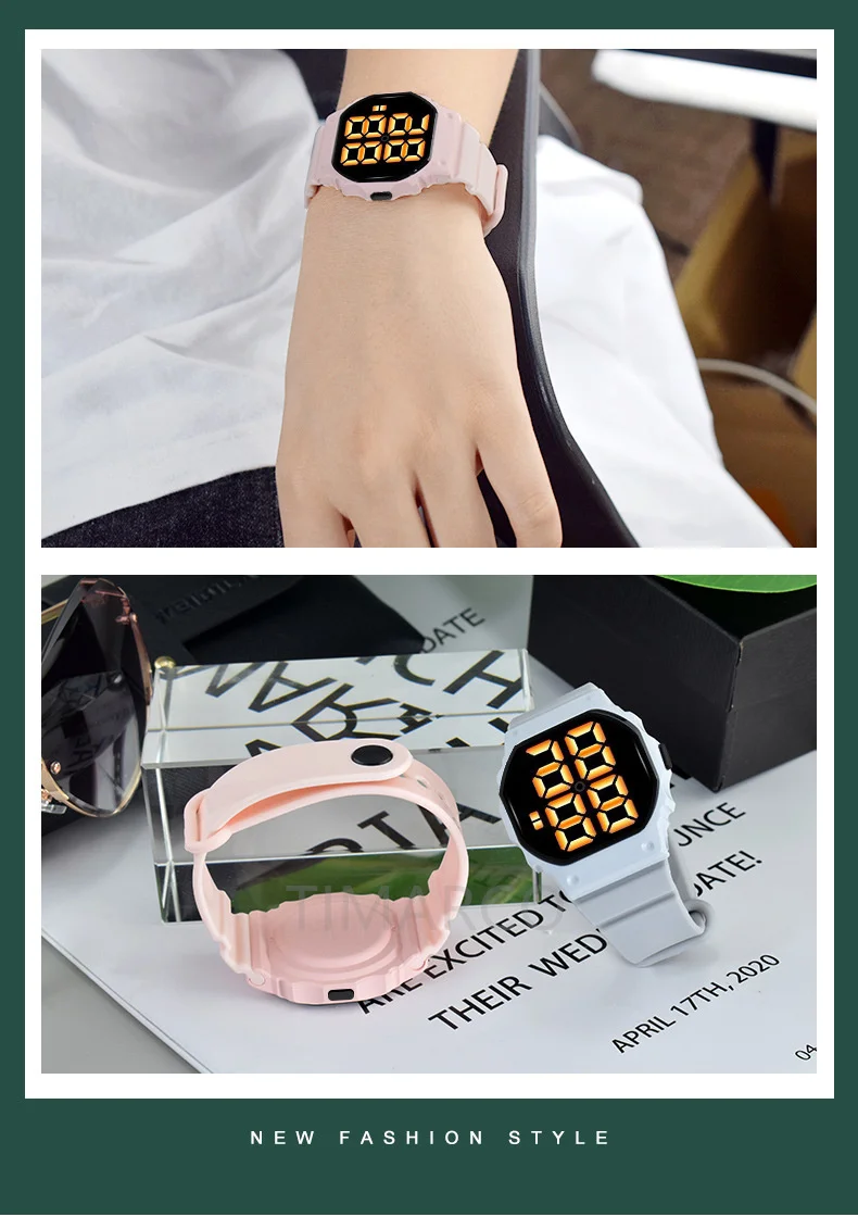 2021 Men's Watch LED Digital Watch for Men Women Sports Army Military Wristwatches Simple Silicone Electronic Cock Reloj Hombre