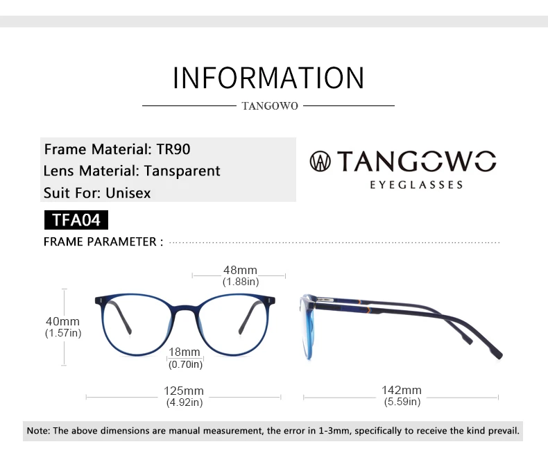 TANGOWO TR90 очки оправа для мужчин и женщин винтажные круглые очки по рецепту полная оптическая оправа для мужчин