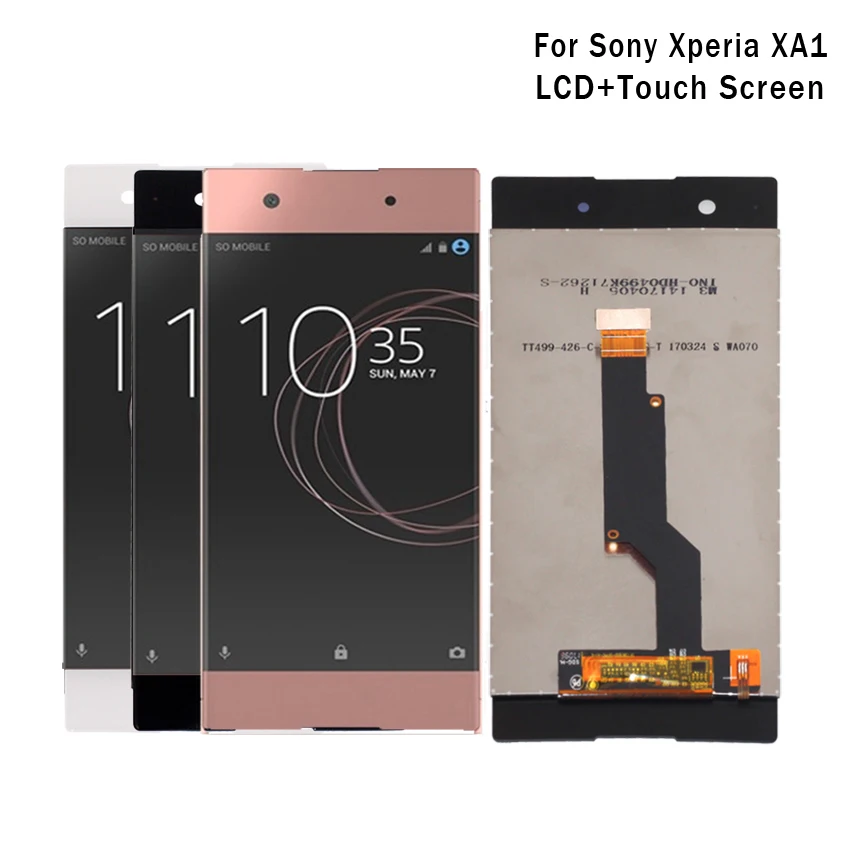 ЖК-дисплей для Sony Xperia XA1 дигитайзер в сборе стекло G3116 G3121 G3112 ЖК-экран с рамкой