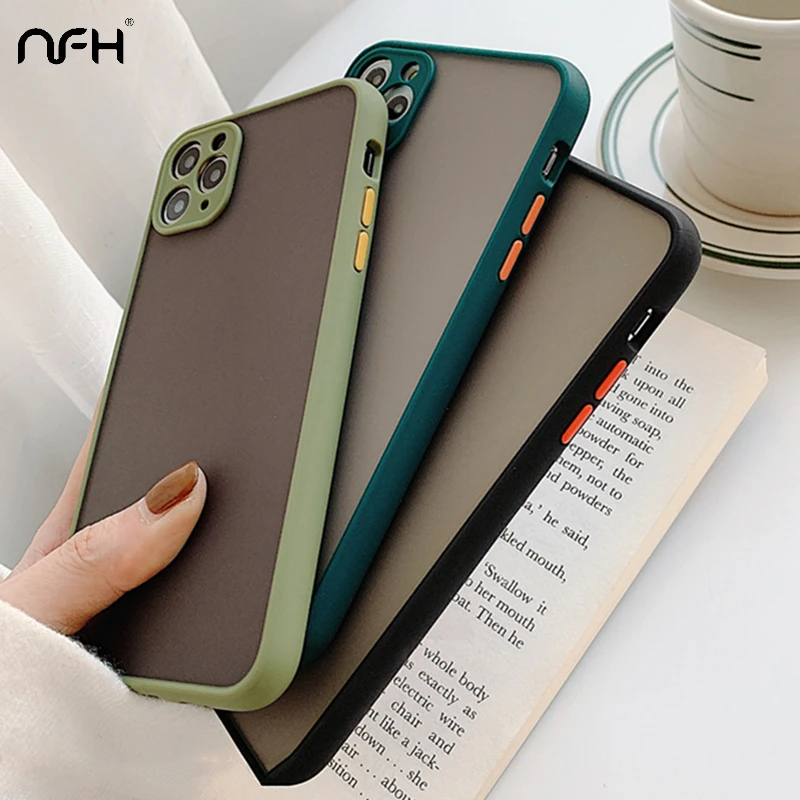 Luxury Matte Translucent Phone Cases For iPhone X XR XS 11 Pro Max Bumper Camera Protection Case On 6S 7 8 Plus Shockproof Cover Luxury Matte Translucent Phone Cases For iPhone X XR XS 11 Pro Max Bumper Camera Protection Case On 6S 7 8 Plus Shockproof Cover