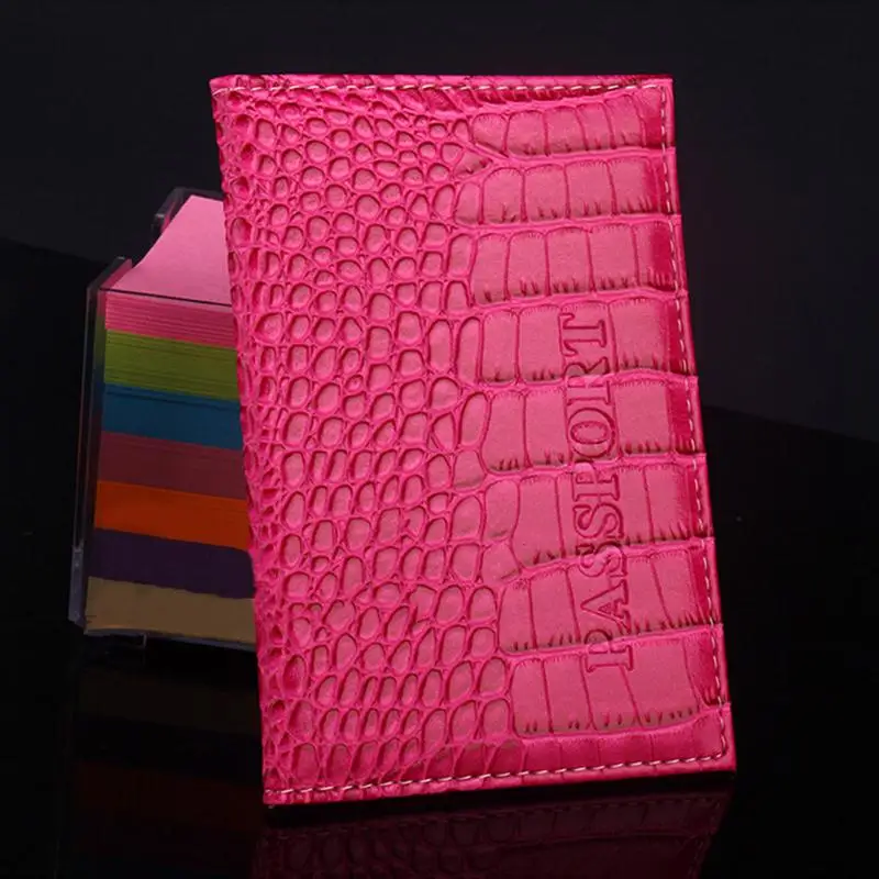 1PCS PU Leather Passport Cover Travel Passport Holder Business Card Holder ID Credit Card Holder Women Men Passport Wallet