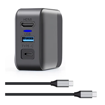 

Suitable for Nintendo Switch HDMI TV Base Plug 2IN1 Support TV Conversion + Host Charging-US Plug