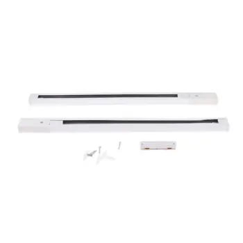 

2pcs Aluminum LED Track Light With Connector Universal Rail Aluminum Track Light 40JE