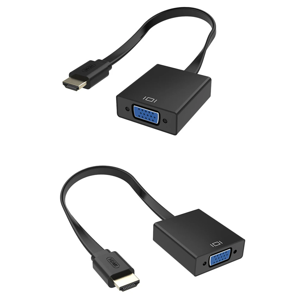 Адаптер hdmi-vga цифро-аналоговый видео аудио кабель конвертера HDMI VGA разъем мужчин и женщин для ПК ноутбука планшета