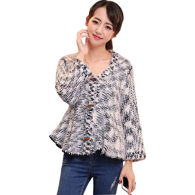 2021 Autumn New Sweater Women Retro Slim Line Cardigan Coat Sweaters Short Jacket women's Jumper Clothing Vestidos MMY479 |