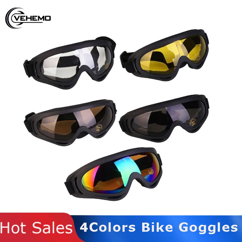 Vehemo Motocross Sport Cool ATV Dirt Anti UV Bike Goggles Helmet