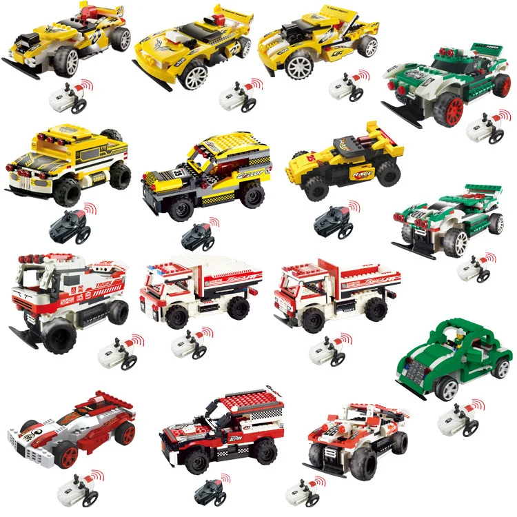 

Kai Connaught Educational Unit Blocks on Wheels Remote Controlled Blocks Car Assembled Infrared Remote Controlled Blocks Car Sto