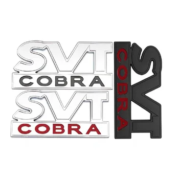 

Car Sticker SVT COBRA Emblem Badge Rear Trunk Decal Front Hood Grille for Ford Mustang Shelby SVT Cobra F150 F250 F350 GT Fiesta