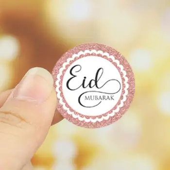 

12PCS/Sheet Eid Mubarak Paper Stickers Set Ramadan Label Stickers Party Decorations Decor Supplies Islamic Cards DIY Sealin C5O5