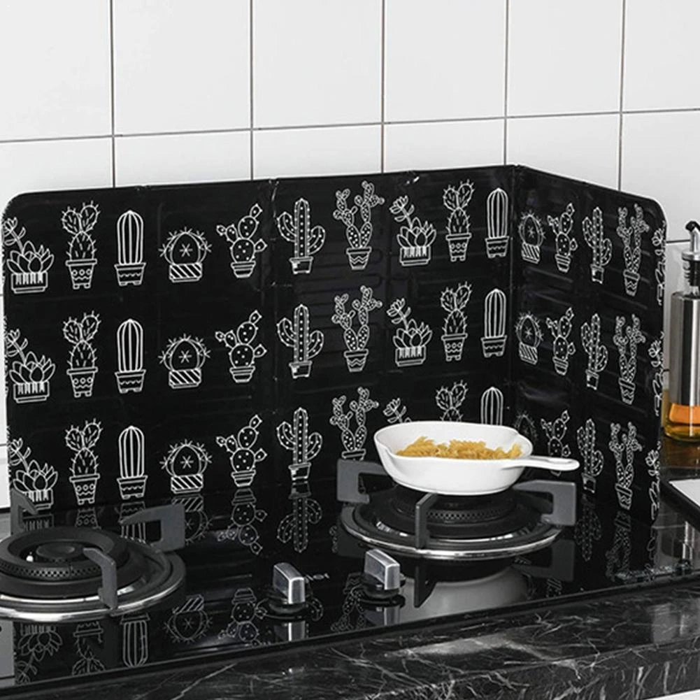 Protector plegable contra salpicaduras para cocina, estufa de Gas, a prueba  de salpicaduras, D5Q6|Otras piezas de cocina| - AliExpress