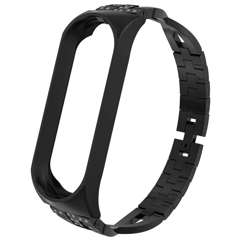 

Wrist Strap for Xiaomi Mi Band 4 Strap Smart Watch Diamond Stainless Steel Replacement Band Sport Bracelet Women