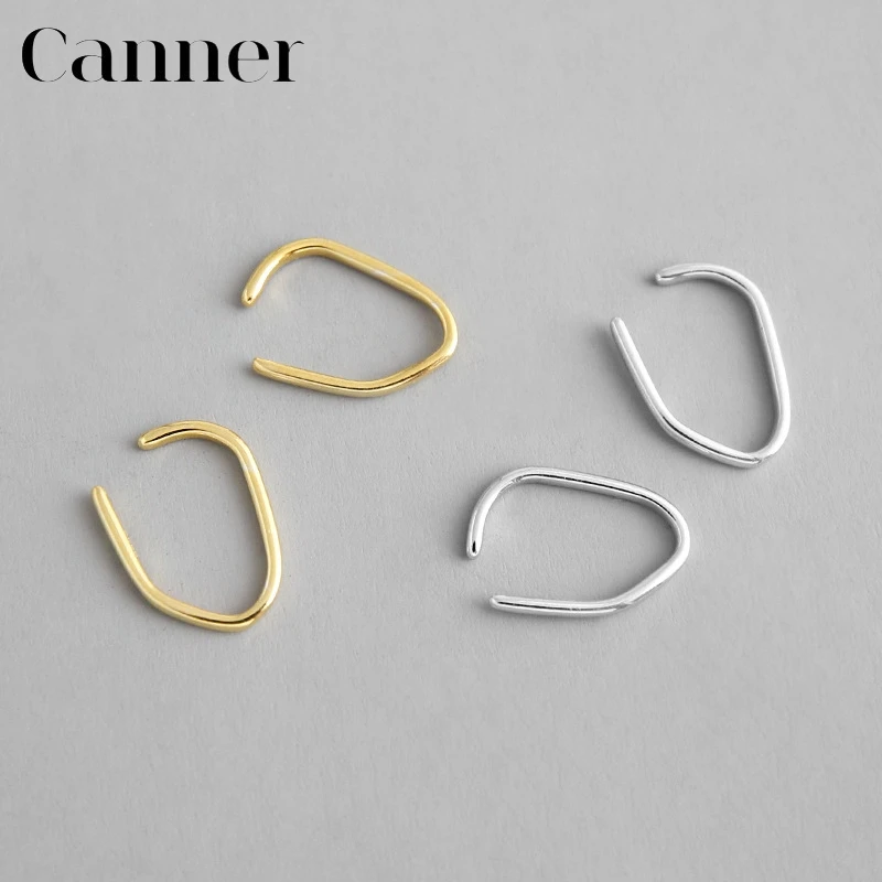 

Personality Ear Cuff Clip on Earrings 925 Sterling Silver Ear Clip Stackable Simple Without Piercing Ear Women Fashion Jewelry