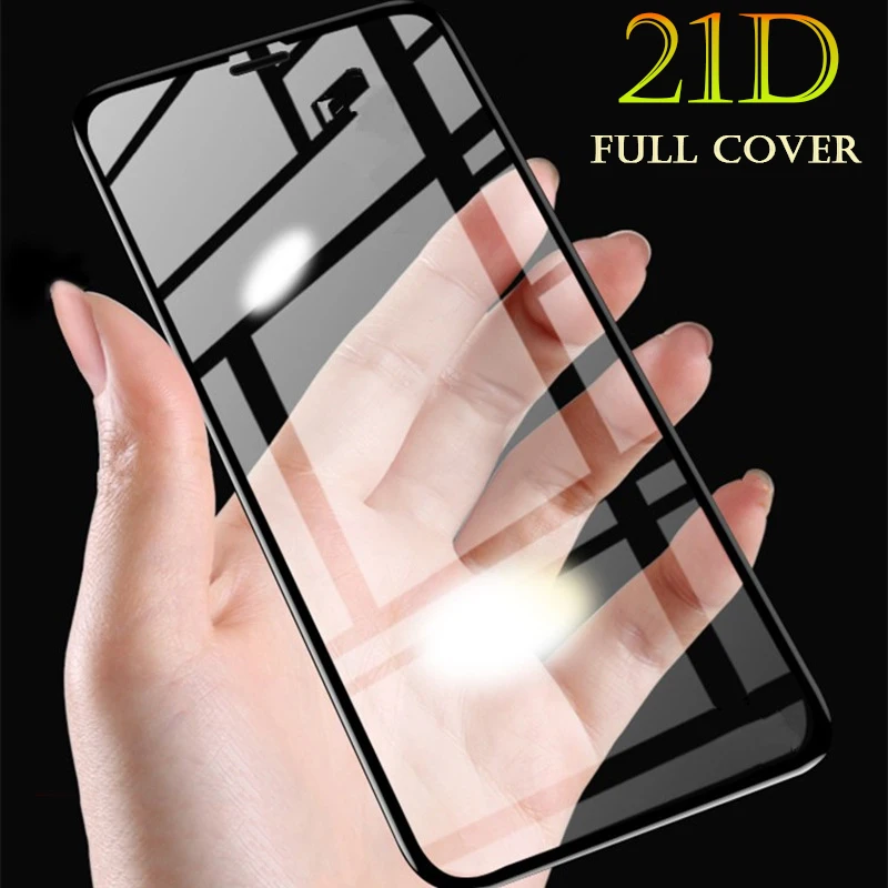 

New 21D Screen Protector Tempered Glass For iPhone 7 8 6 6s Plus 11 Protective Glass on the For iPhone X XS 11 Pro Max XR Glass