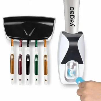 

High Quality New Automatic Toothpaste Dispenser Toothbrush Holder Free Of Punching For Easy Installation House Practical Tools