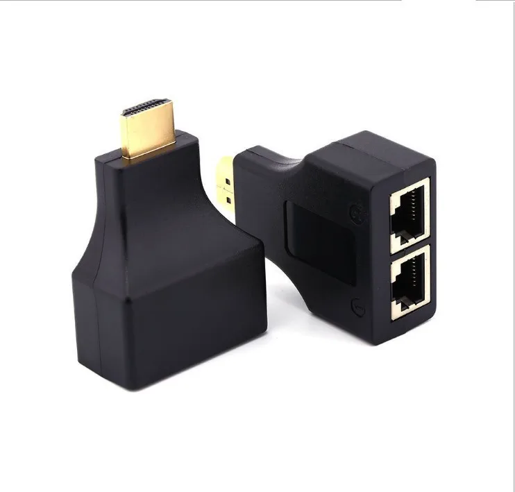 Прямая с фабрики HDMI удлинитель 30 М 1080P ультра-четкий двойной кабель HDMI к RJ45 усилитель передачи