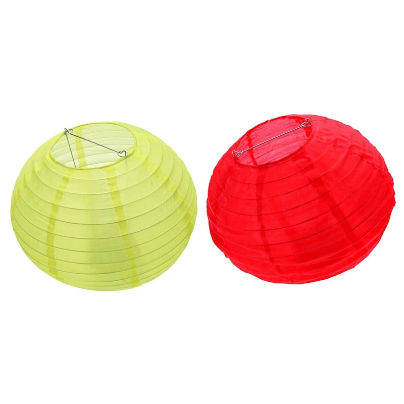 

Big deal 2 Pcs 10inch Solar Lanterns Solar Road Lantern for Garden Decoration Red with Yellow